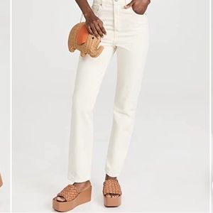 Levis high rise slim fit straight jeans